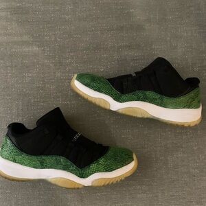Jordan 11 Green Snakeskin